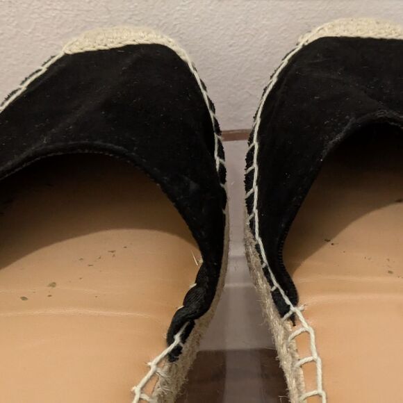 Old Navy Black Faux Leather Jute Buckle Espadrille Women's 8 - Picture 12 of 16